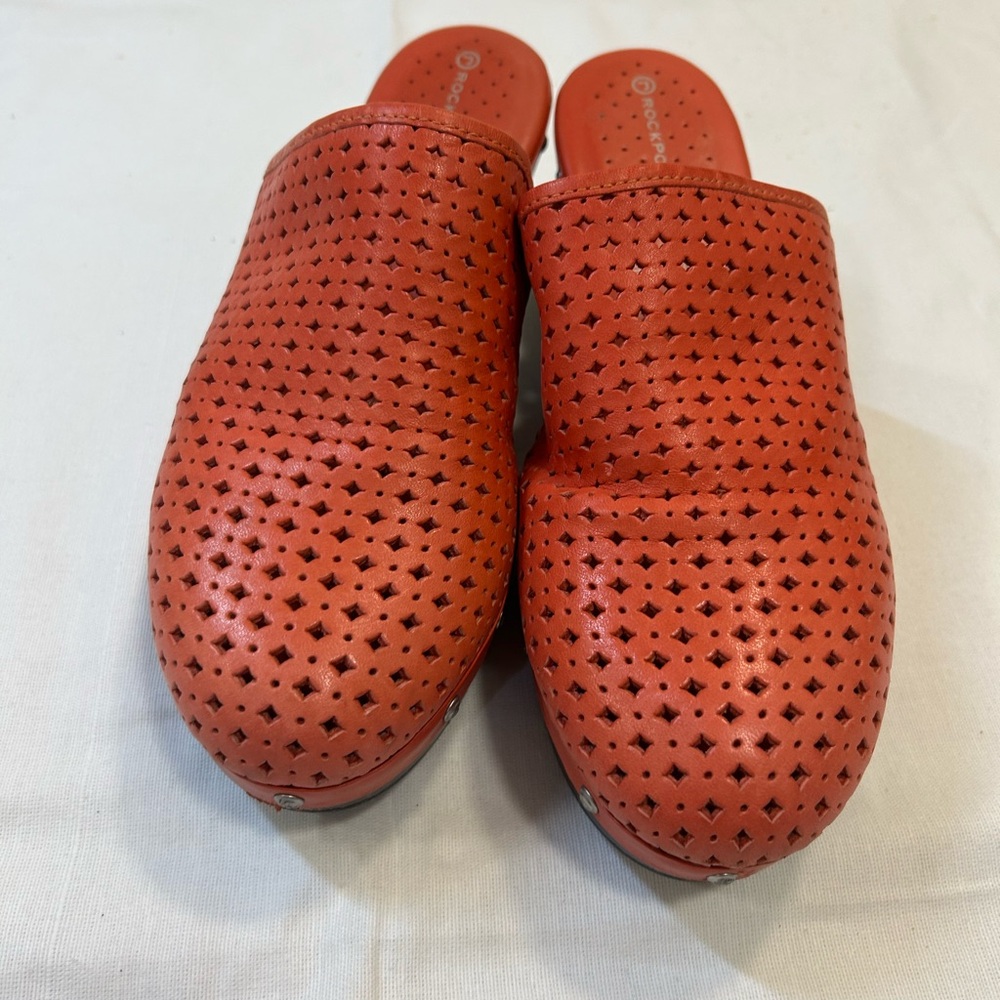 Rockport Coral Leather Clogs